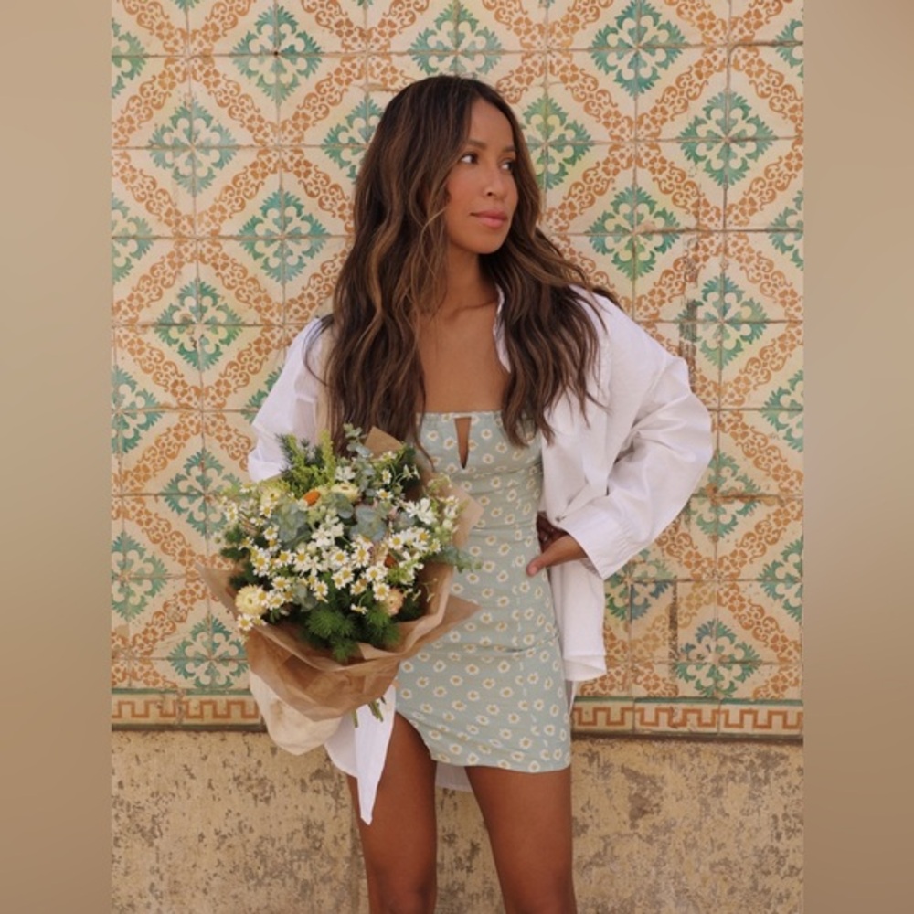 Majorelle Tina Mini Dress XS Sage Floral